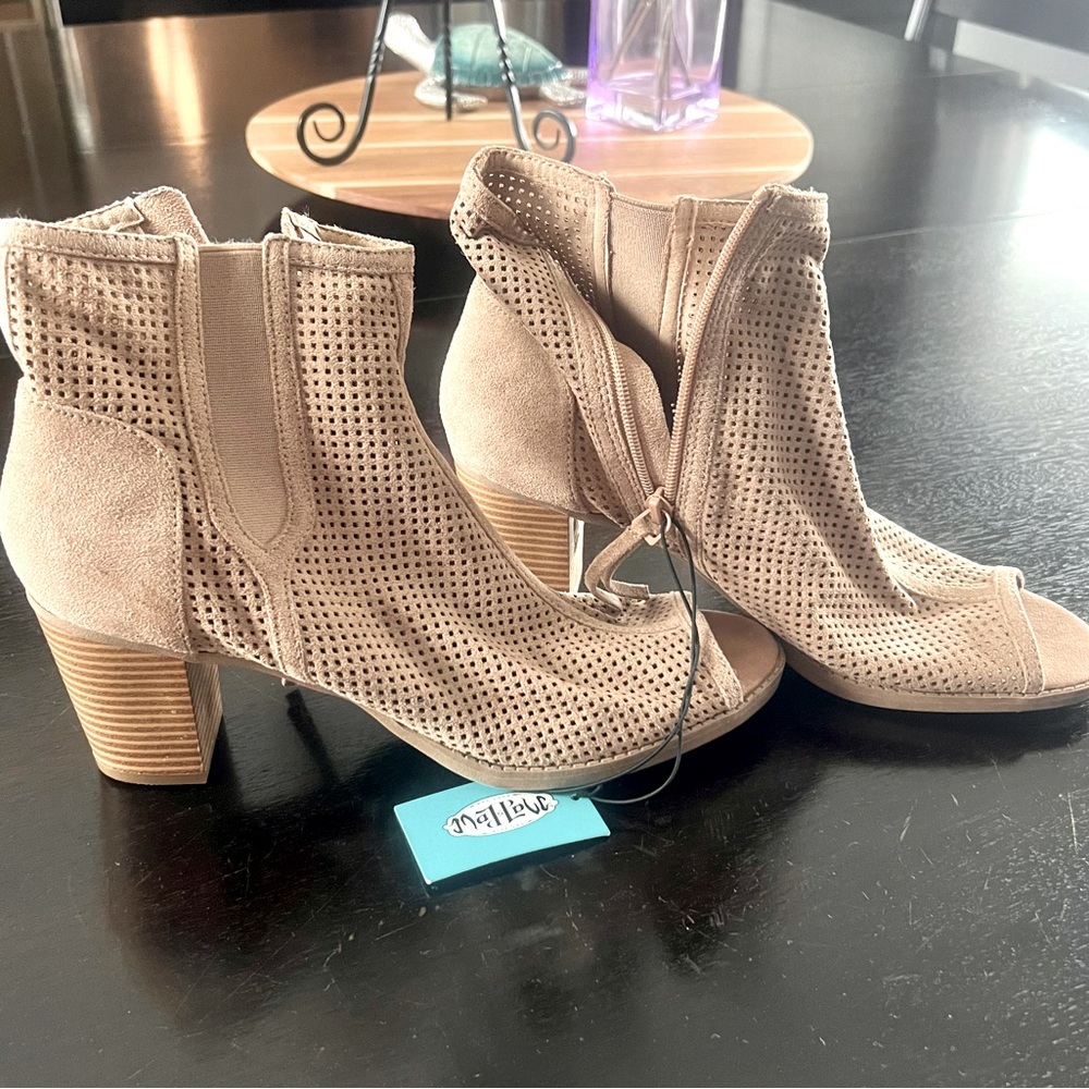 Target-Mad Love open toe ankle zip boots